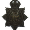 South African Police Blackened Brass Cap Badge - King's Crown