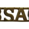 Rhodesia British South Africa Police (BSAP) Brass Shoulder Title