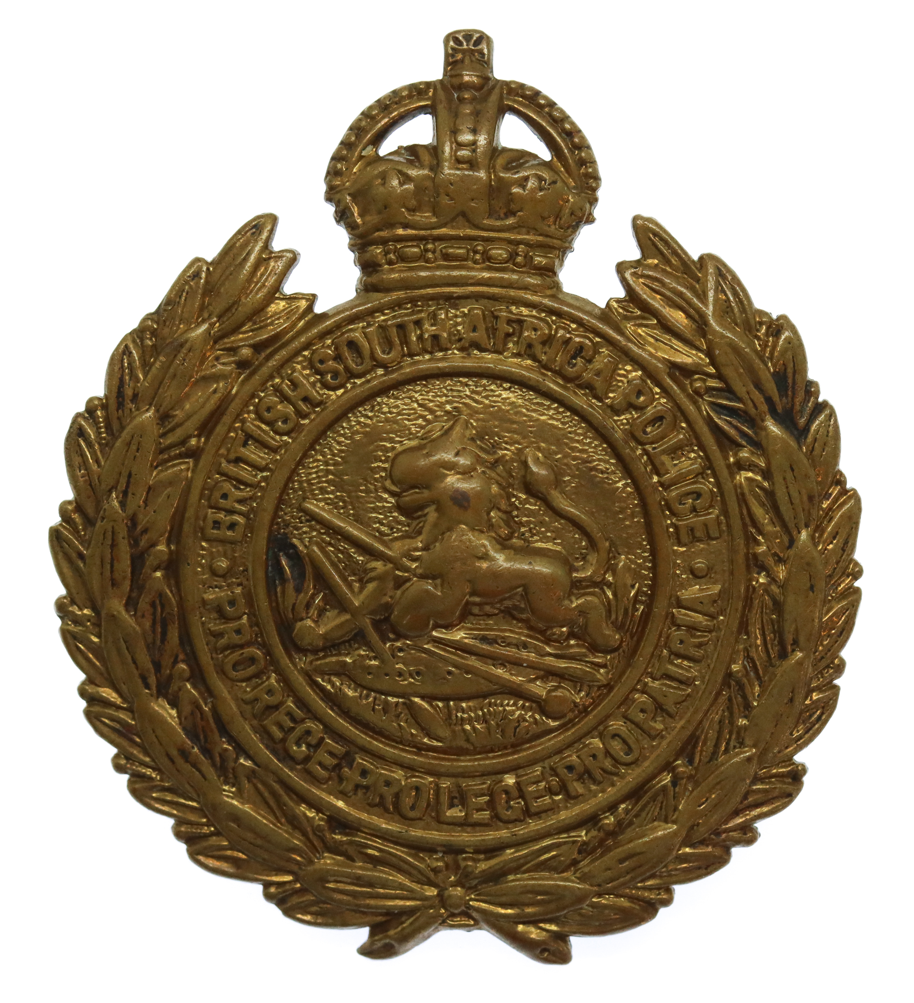 Rhodesia British South African Police Helmet Badge/Cap Badge (c.1933-45)