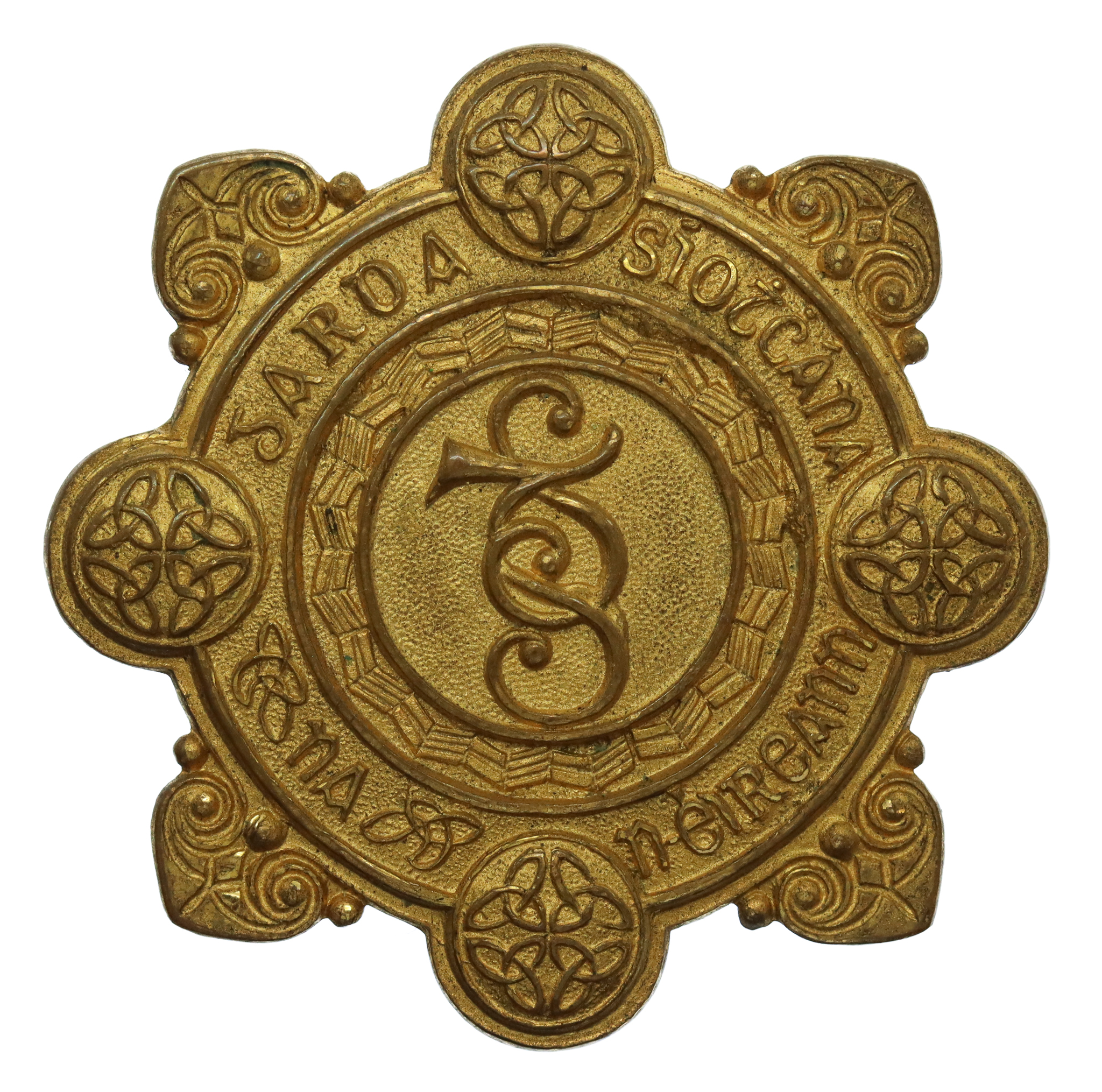 Garda Siochana (Irish Police) Senior Officer's Gilt Cap Badge