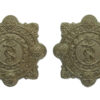 Pair of Garda Siochana (Irish Police) White Metal Collar Badges