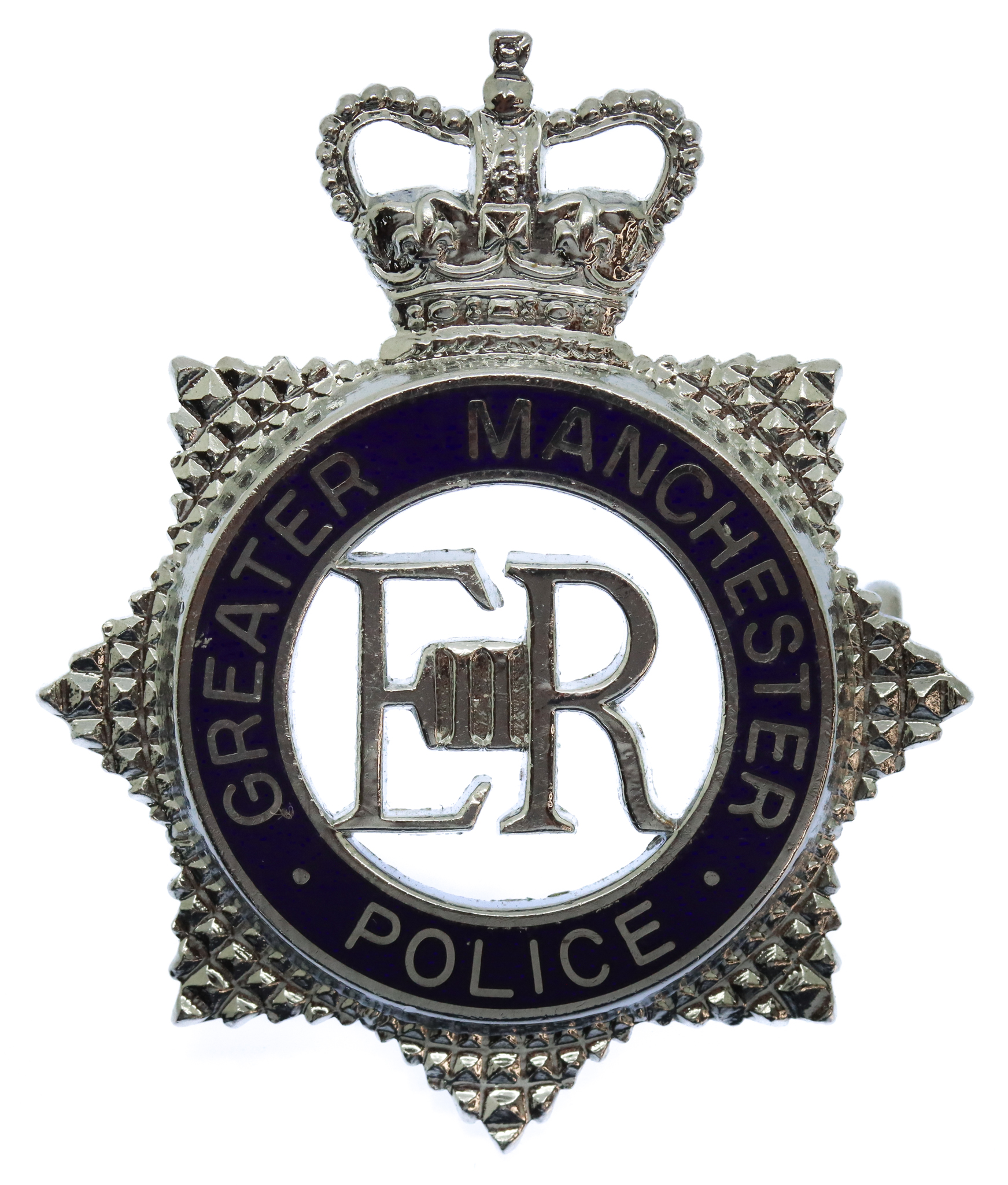 Greater Manchester Police Senior Officer's Enamelled Cap Badge - Queen's Crown