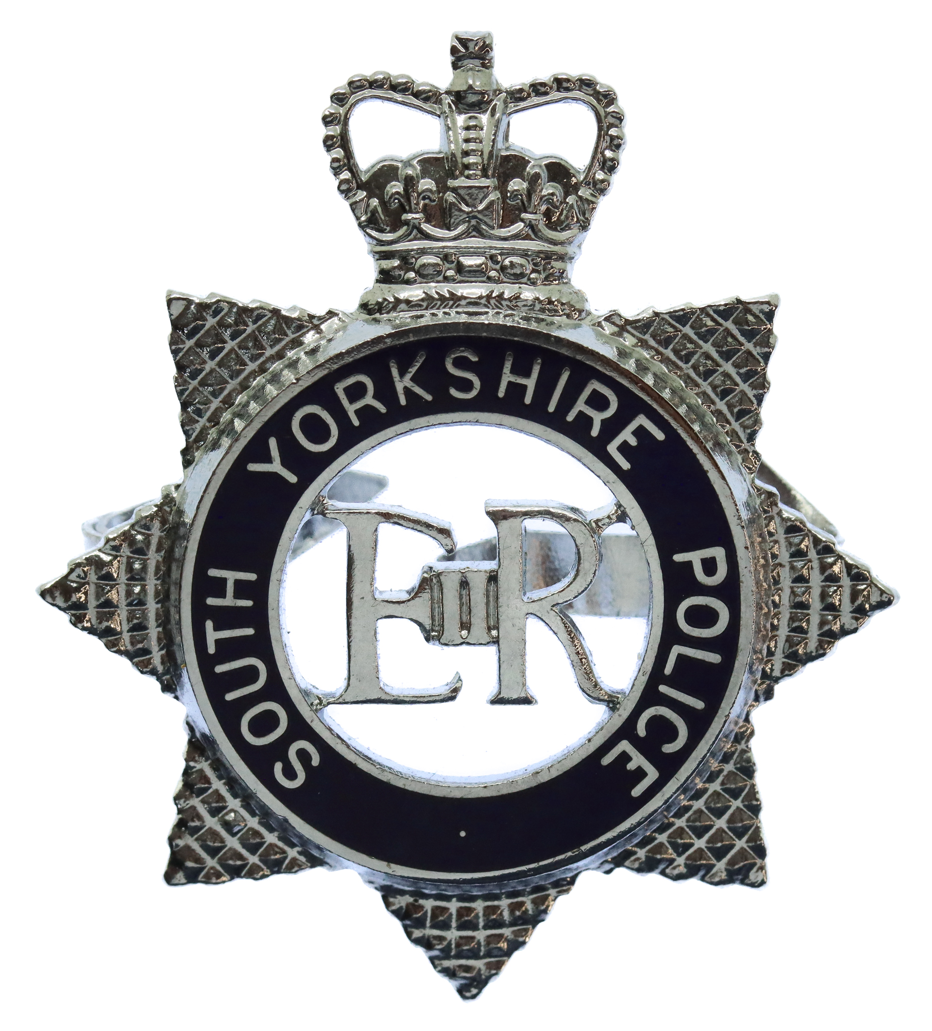 South Yorkshire Police Senior Officer's Enamelled Cap Badge - Queen's Crown