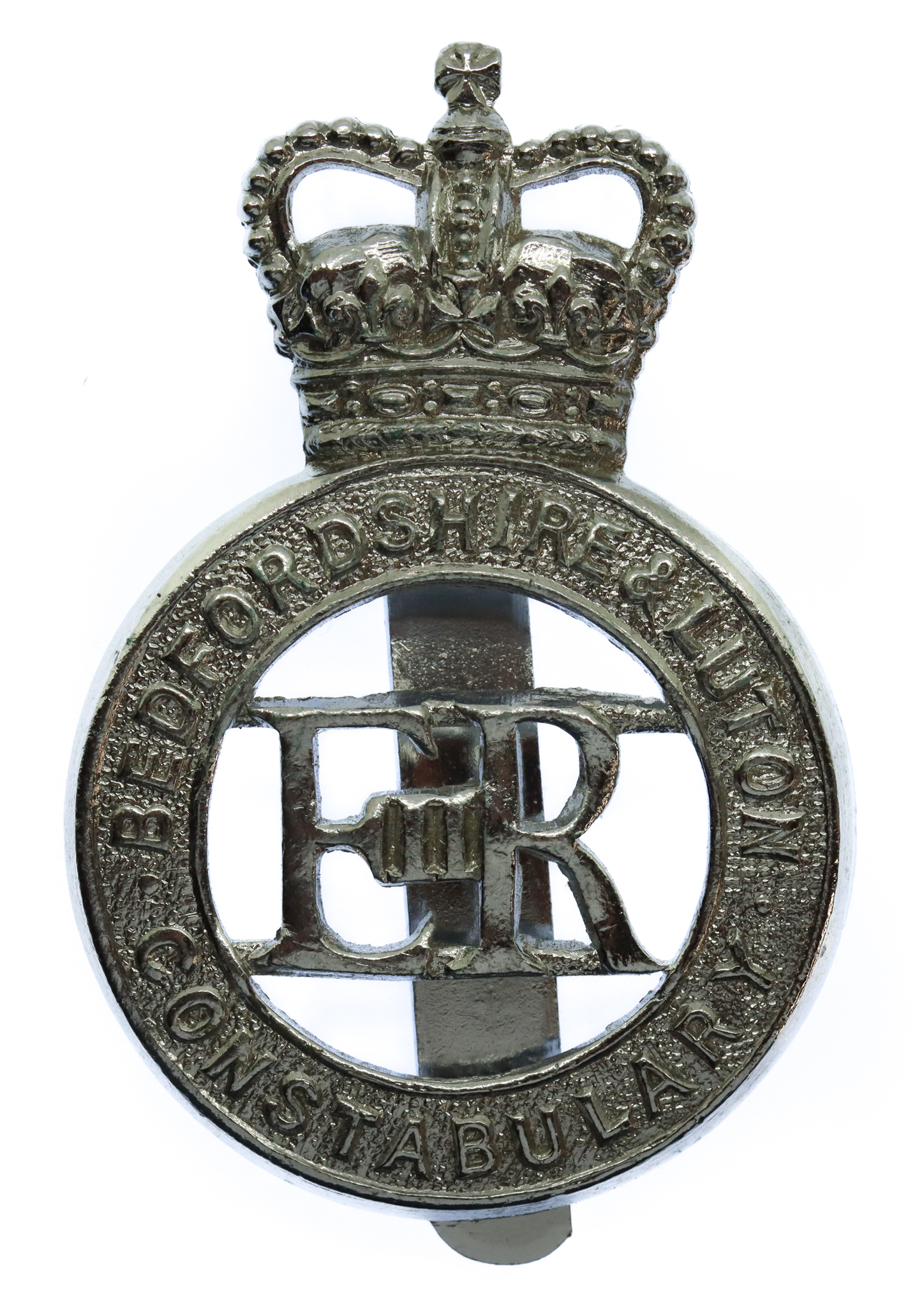 Bedfordshire & Luton Constabulary Cap Badge - Queen's Crown