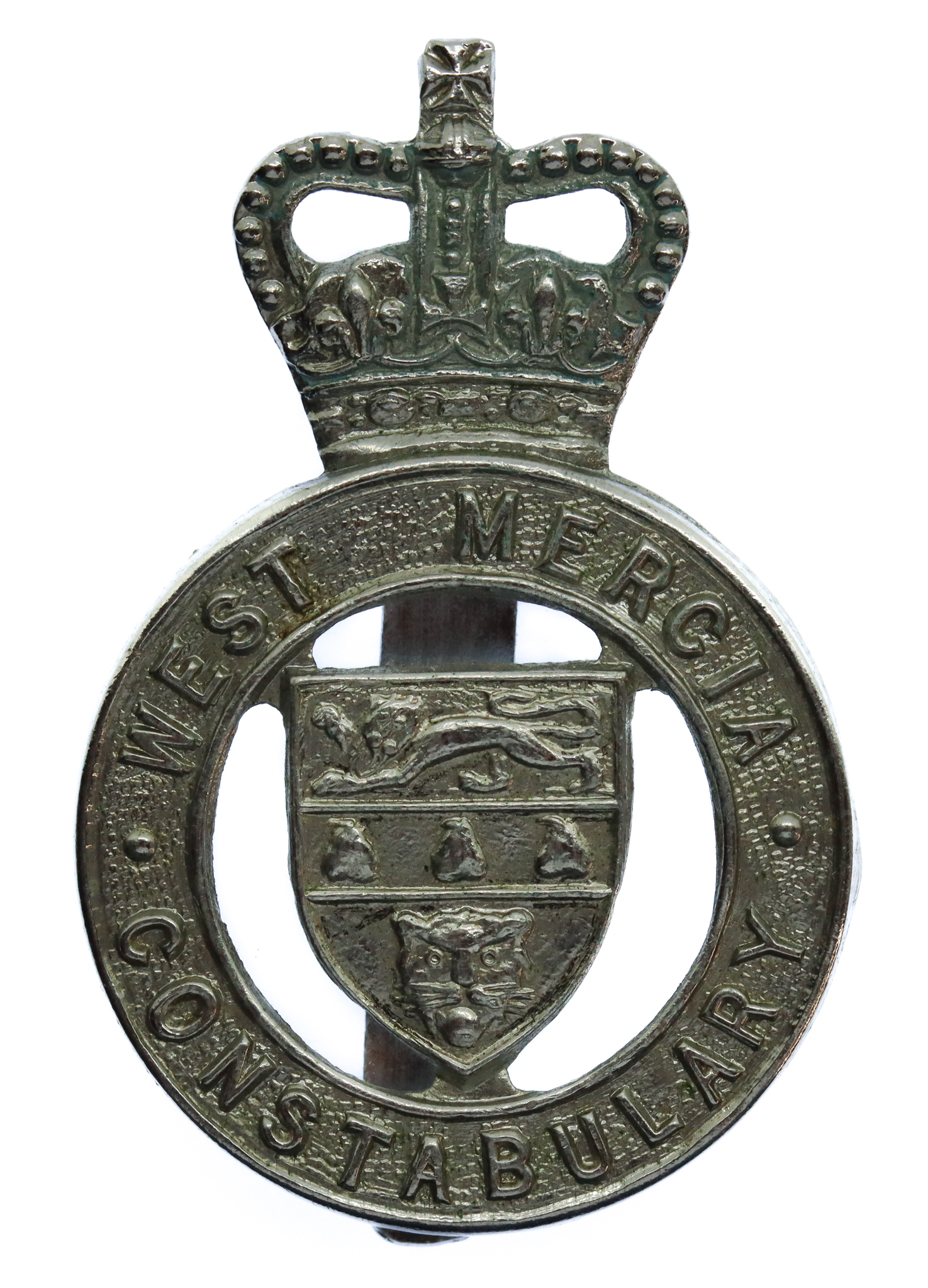 West Mercia Constabulary Cap Badge - Queen's Crown