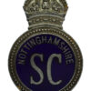 Nottinghamshire Special Constabulary Enamelled Cap Badge - King's Crown