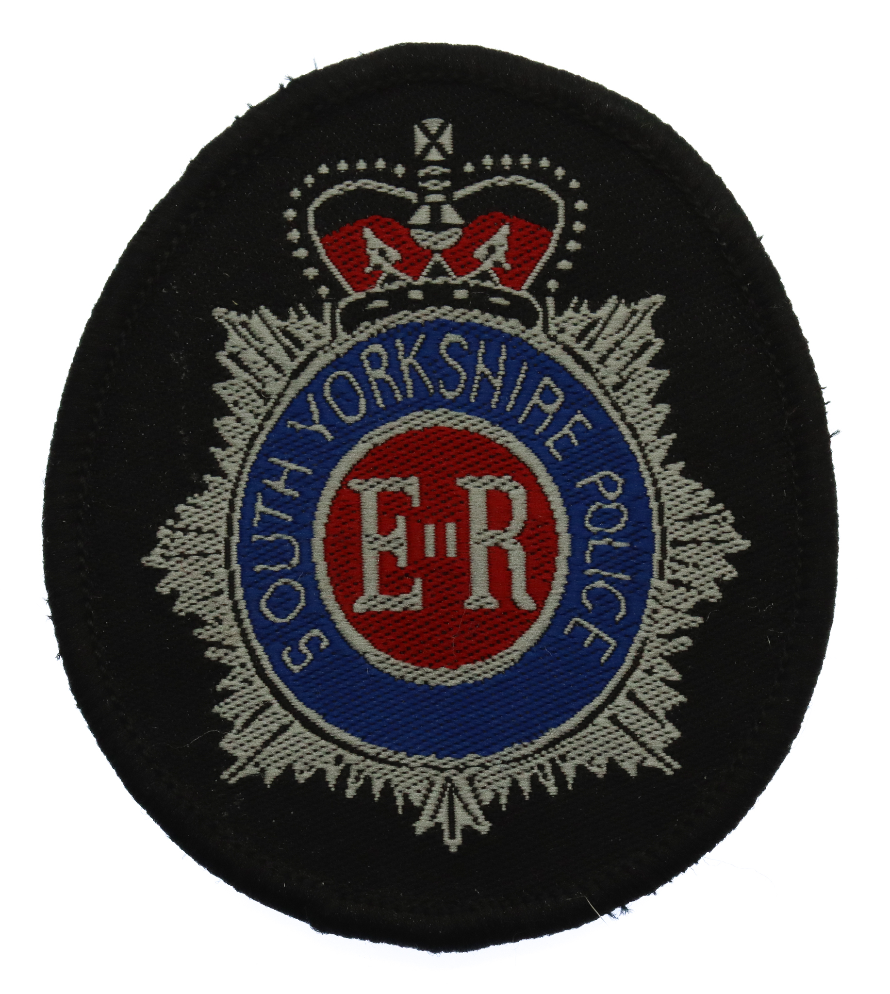 South Yorkshire Police Cloth Beret Badge - Queen's Crown