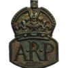 WW2 Air Raid Precautions (A.R.P.) Hallmarked Silver Pin Lapel Badge
