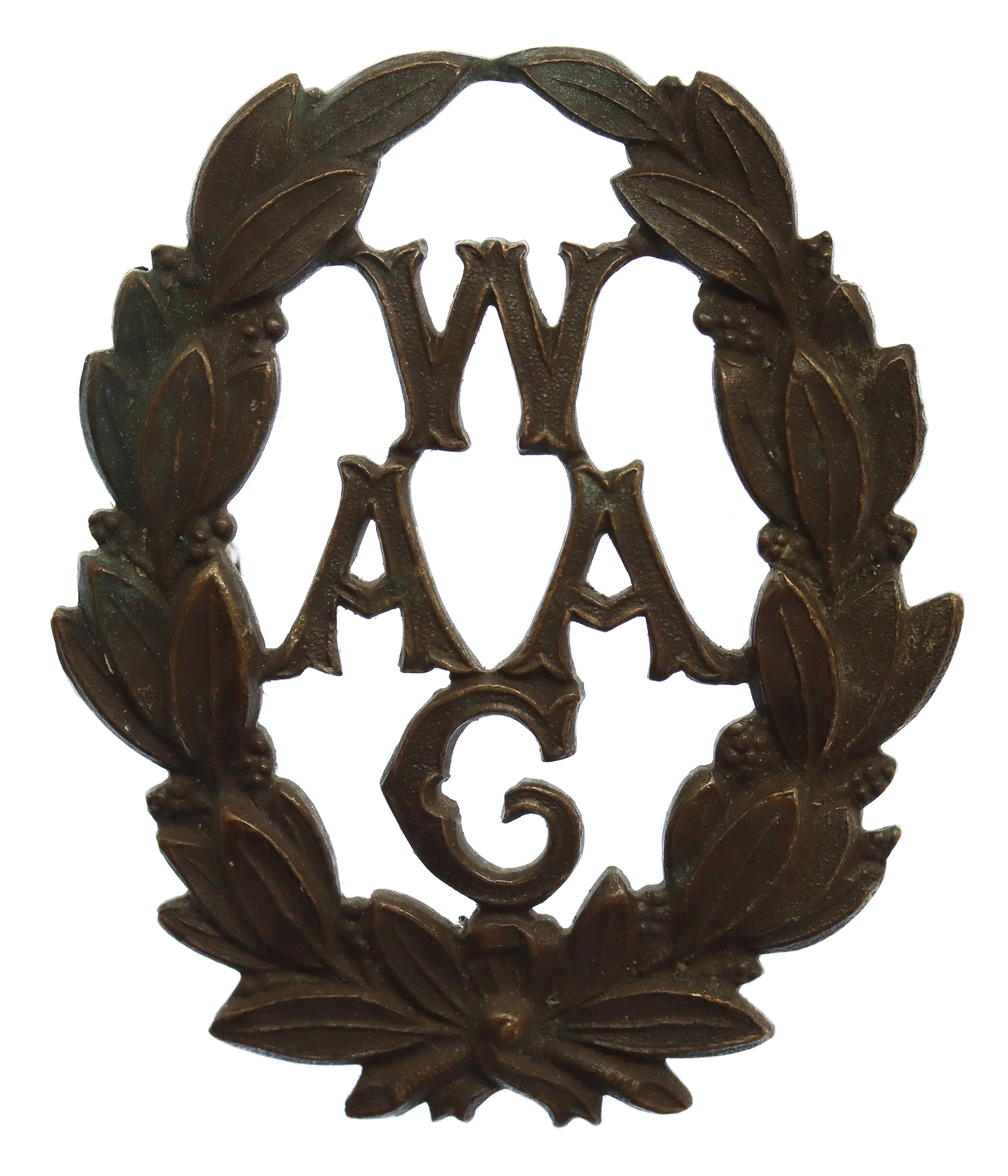 Women's Army Auxiliary Corps (W.A.A.C.) Numbered Cap Badge
