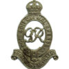 George VI Royal Horse Artillery (R.H.A.) White Metal Cap Badge