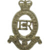 Royal Horse Artillery (R.H.A.) White Metal Cap Badge - Queen's Crown
