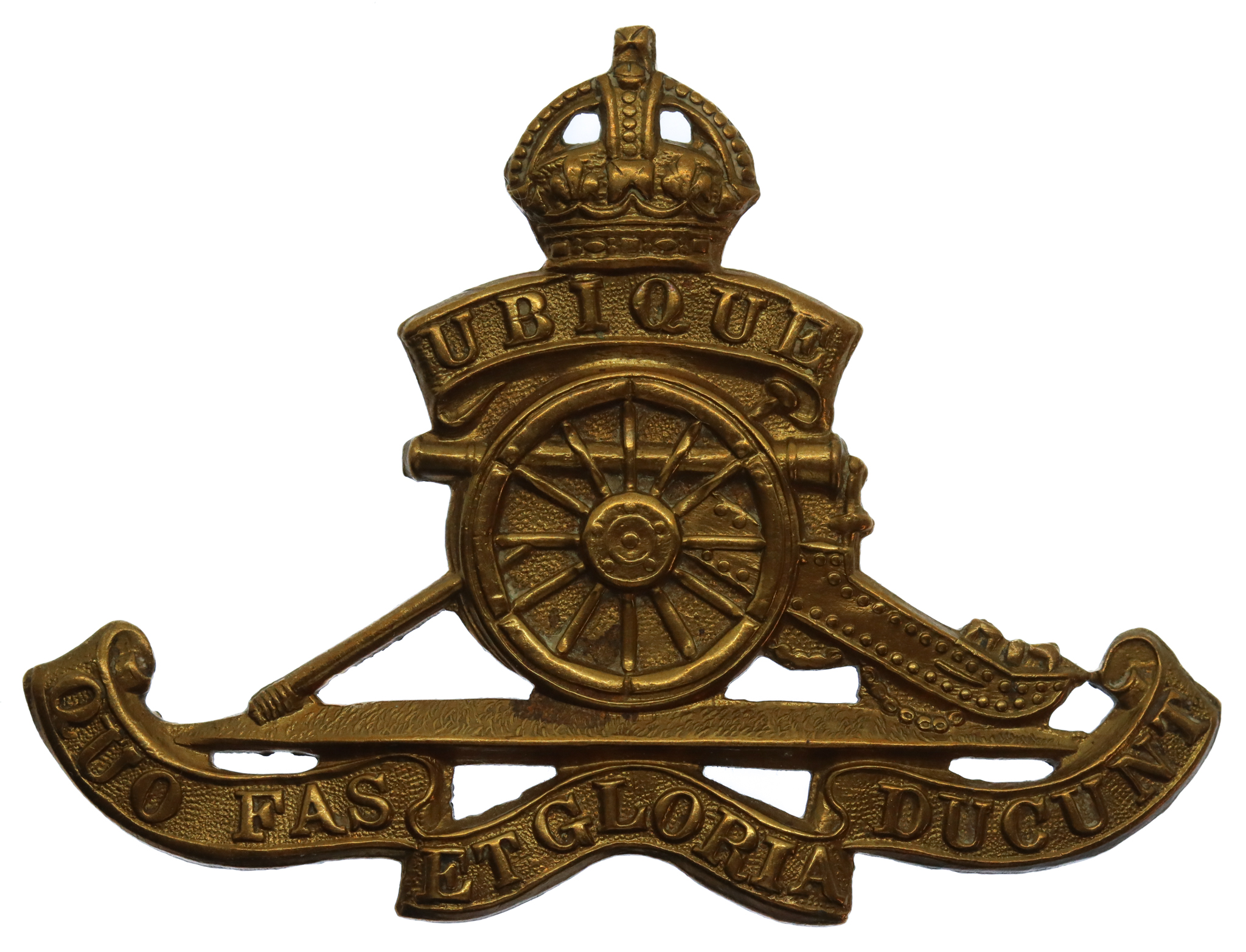 Royal Artillery WW1 Economy Cap Badge