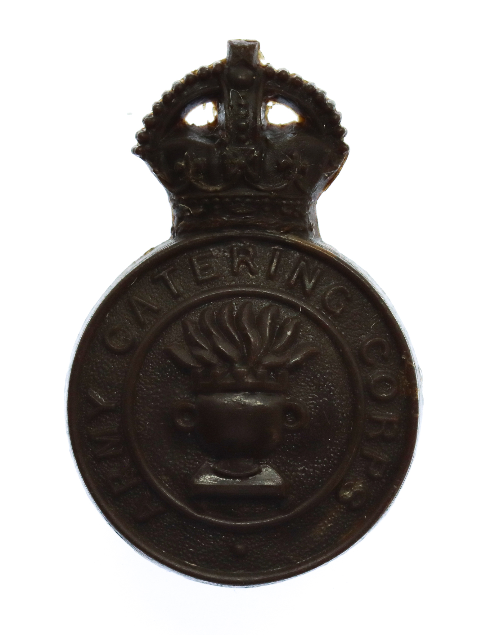 Army Catering Corps WW2 Plastic Economy Cap Badge 