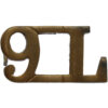 9th Lancers (9L) Shoulder Title