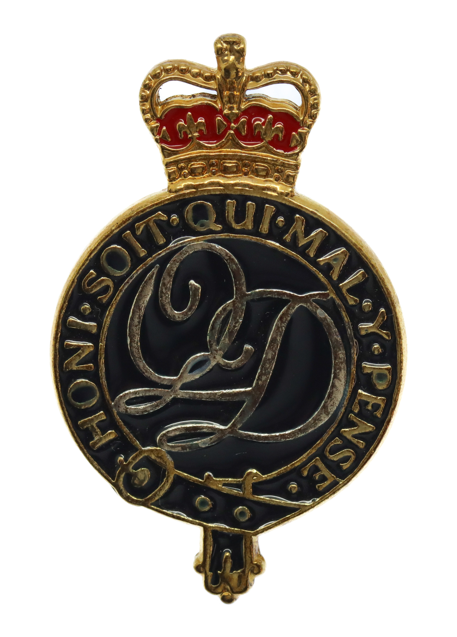 The Queen's Division Band Enamelled Cap Badge