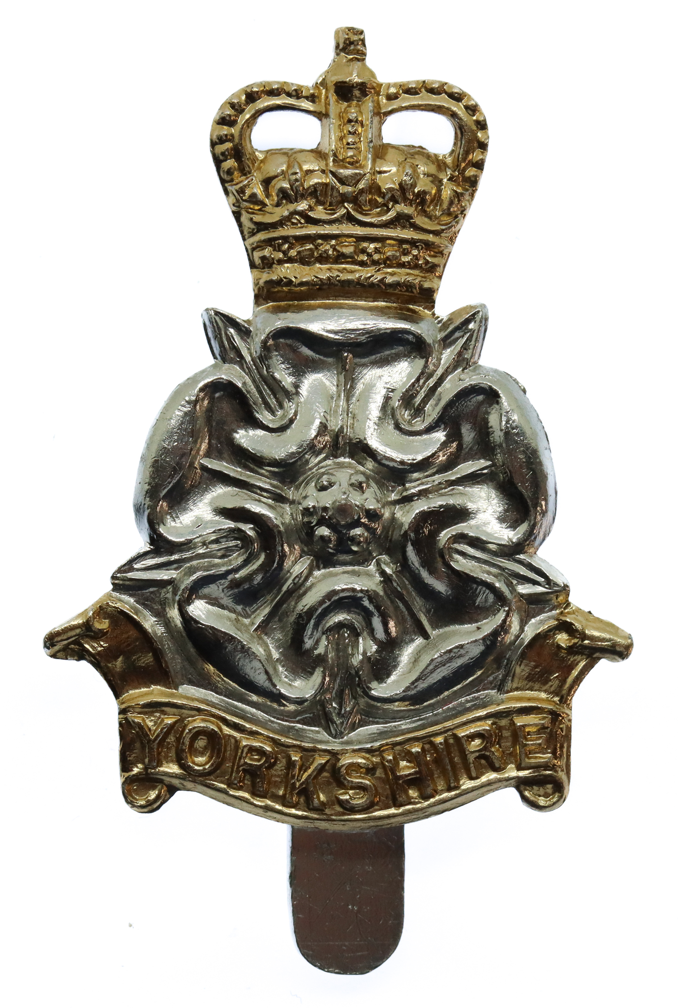 Yorkshire Brigade Anodised (Staybrite) Cap Badge