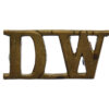 Duke of Wellington's West Riding Regiment (DW) Shoulder Title