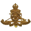 Royal Artillery Officer's Gilt Beret Badge - King's Crown