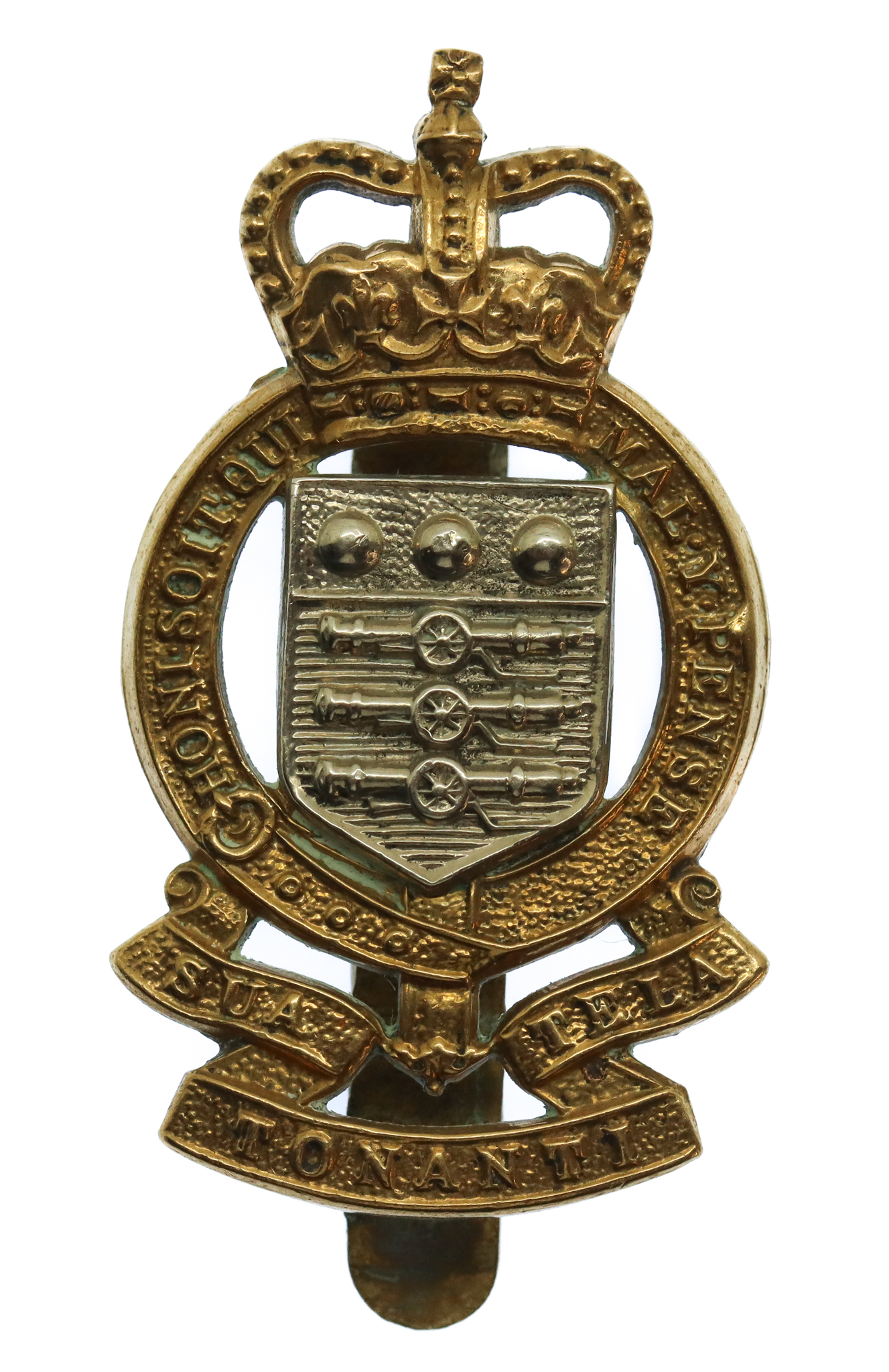 Royal Army Ordinance Corps (R.A.O.C.) Bi-metal Cap Badge - Queen's Crown