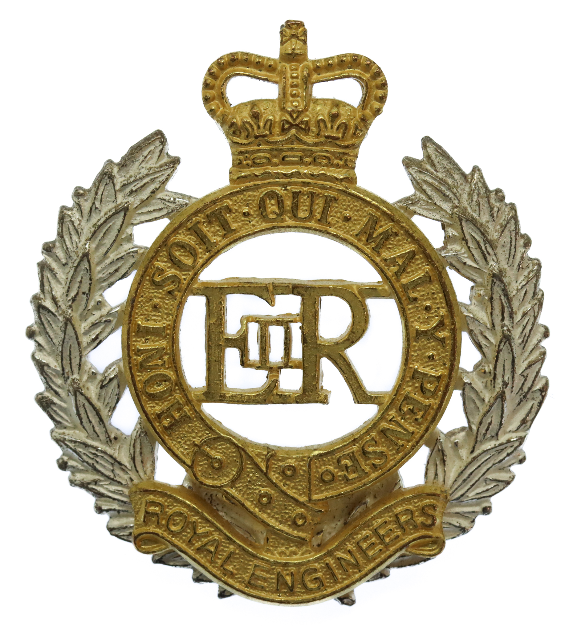 EIIR Royal Engineers Officer's Dress Cap Badge