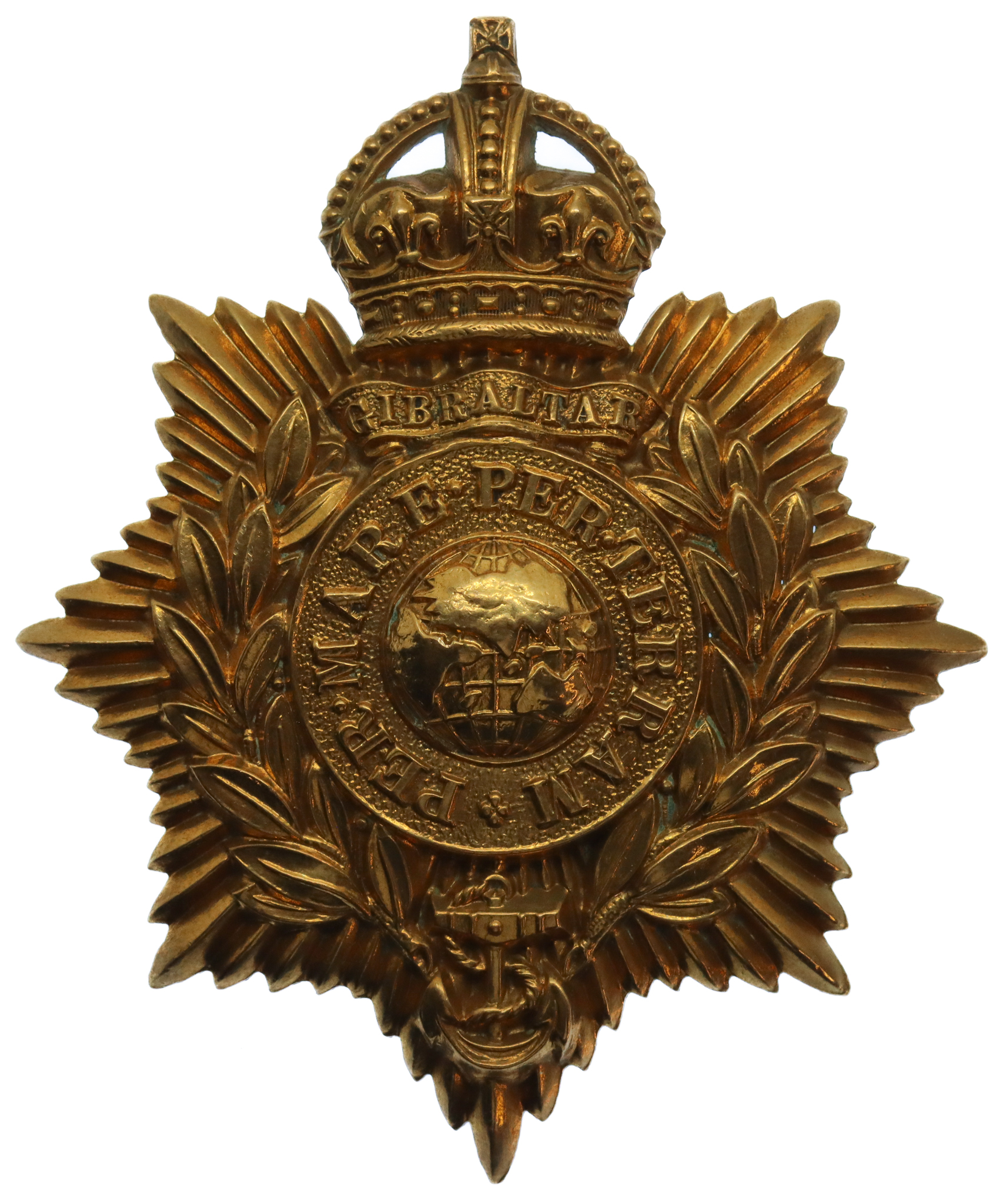 Royal Marines Helmet Plate - King's Crown