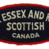 Canadian Essex & Kent Scottish Regiment (THE ESSEX AND KENT/SCOTTISH/CANADA) Cloth Shoulder Title