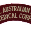 Royal Australian Army Medical Corps Cloth Shoulder Title