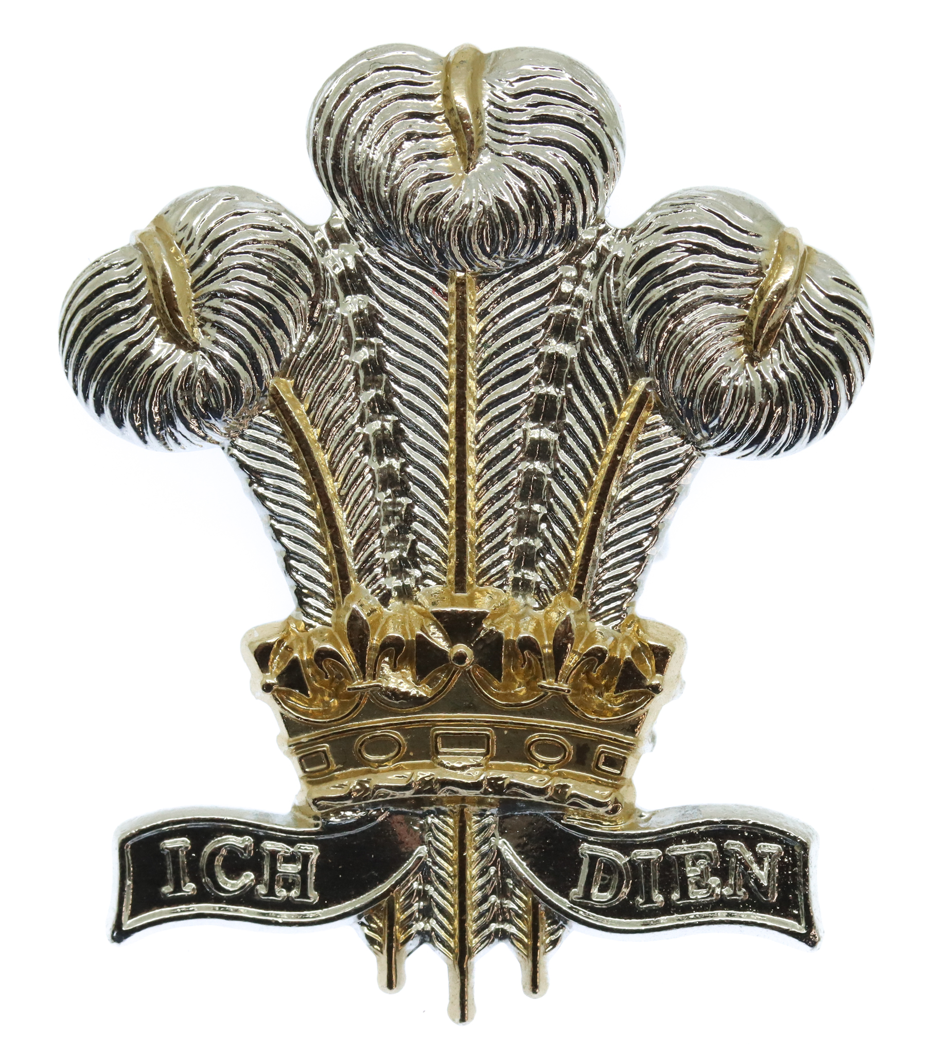 Royal Regiment of Wales Anodised (Staybrite) Cap Badge