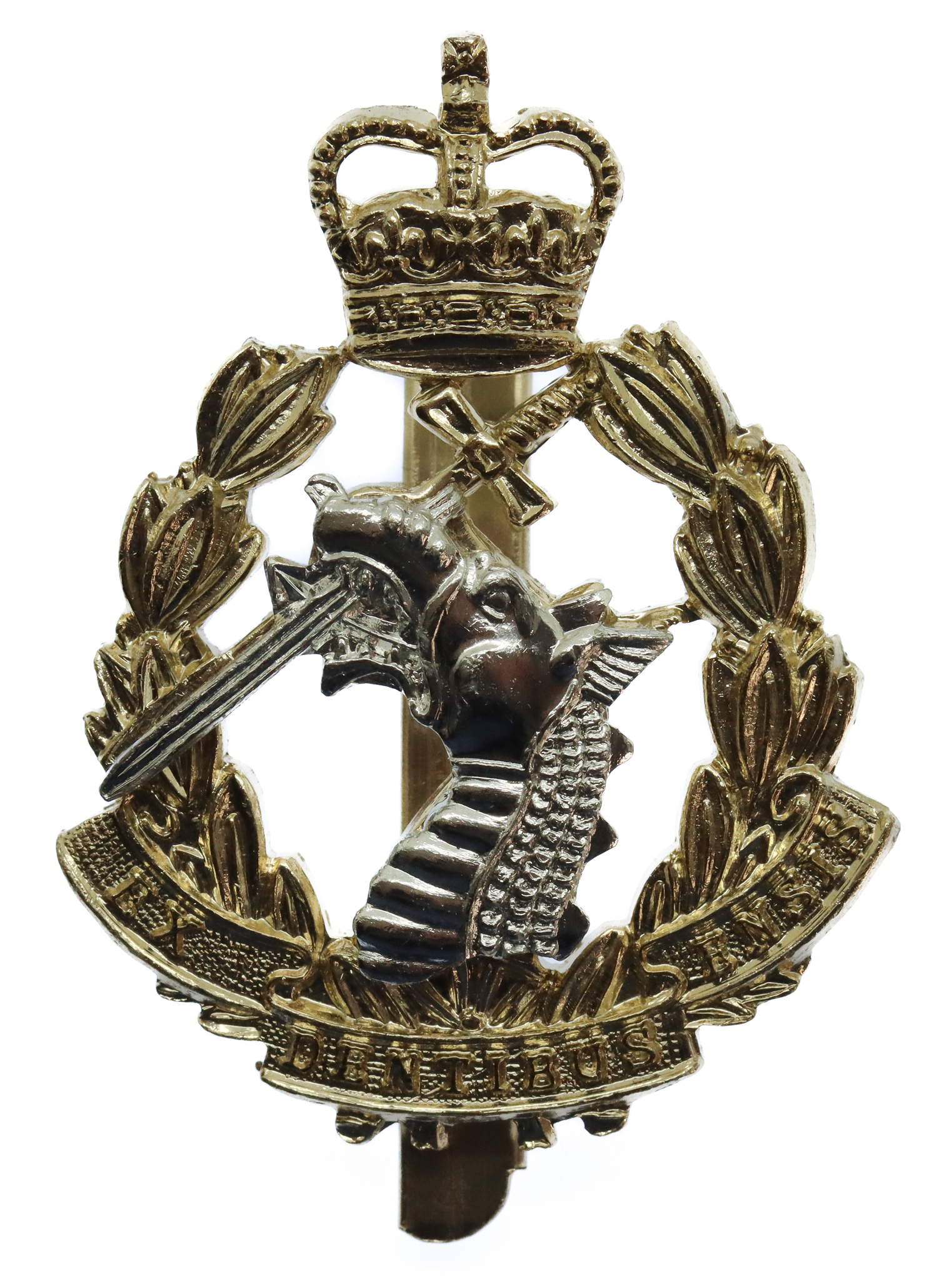 Royal Army Dental Corps (R.A.D.C.) Anodised (Staybrite) Cap Badge