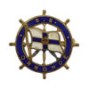 Orient Line S.S. Ormonde Ships Wheel Enamel Brooch Badge