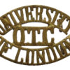 University of London O.T.C. (UNIVERSITY/O.T.C./OF LONDON) Shoulder Title