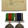 WW2 Defence Medal and George VI Police Long Service & Good Conduct Medal Pair - Constable Arthur Howarth, West Riding Constabulary