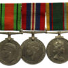 WW2 Defence Medal, War Medal and EIIR Cadet Forces Medal Group of Three - Captain L.H. Cropper