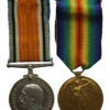 WW1 British War & Victory Medal Pair - Pte. R. Burton, Welsh Regiment