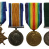 WW1 1914-15 Star, British War Medal, Victory Medal and Edward VII Volunteer Long Service Medal Group of Four - Major, F.L. Grant, 10th Bn. Cameronians (Scottish Rifles)