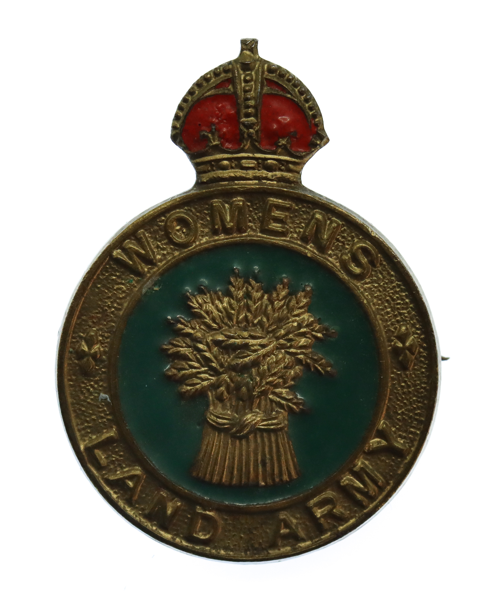 WW2 Women's Land Army Enamelled Hat/Lapel Badge