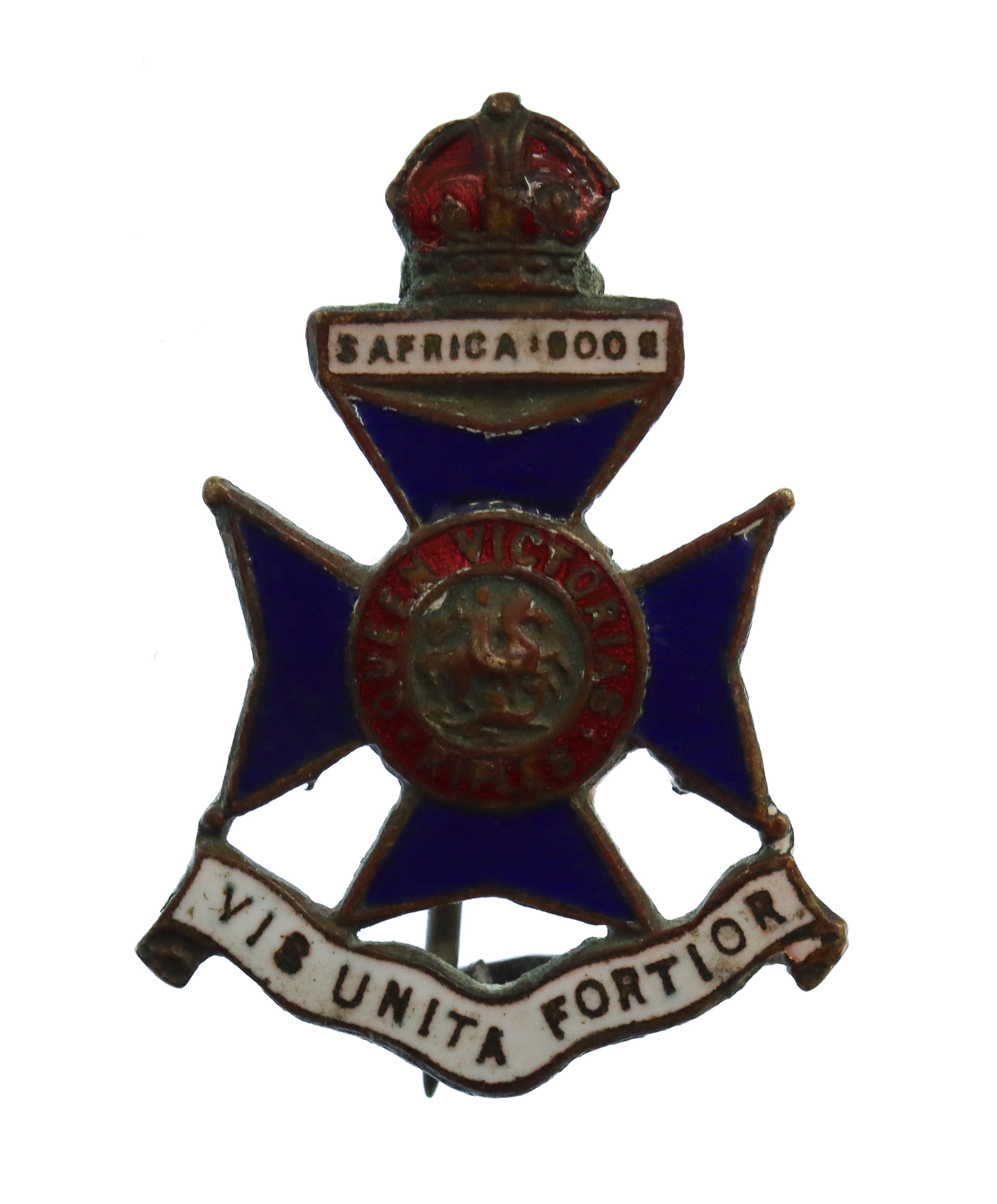 9th County of London Bn. (Queen Victoria's Rifles) London Regiment Enamelled Sweetheart Brooch
