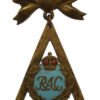 Royal Armoured Corps (R.A.C.) Enamelled Bow Suspension Sweetheart Brooch