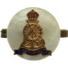 Pioneer Corps Mother of Pearl Sweetheart Brooch - King's Crown