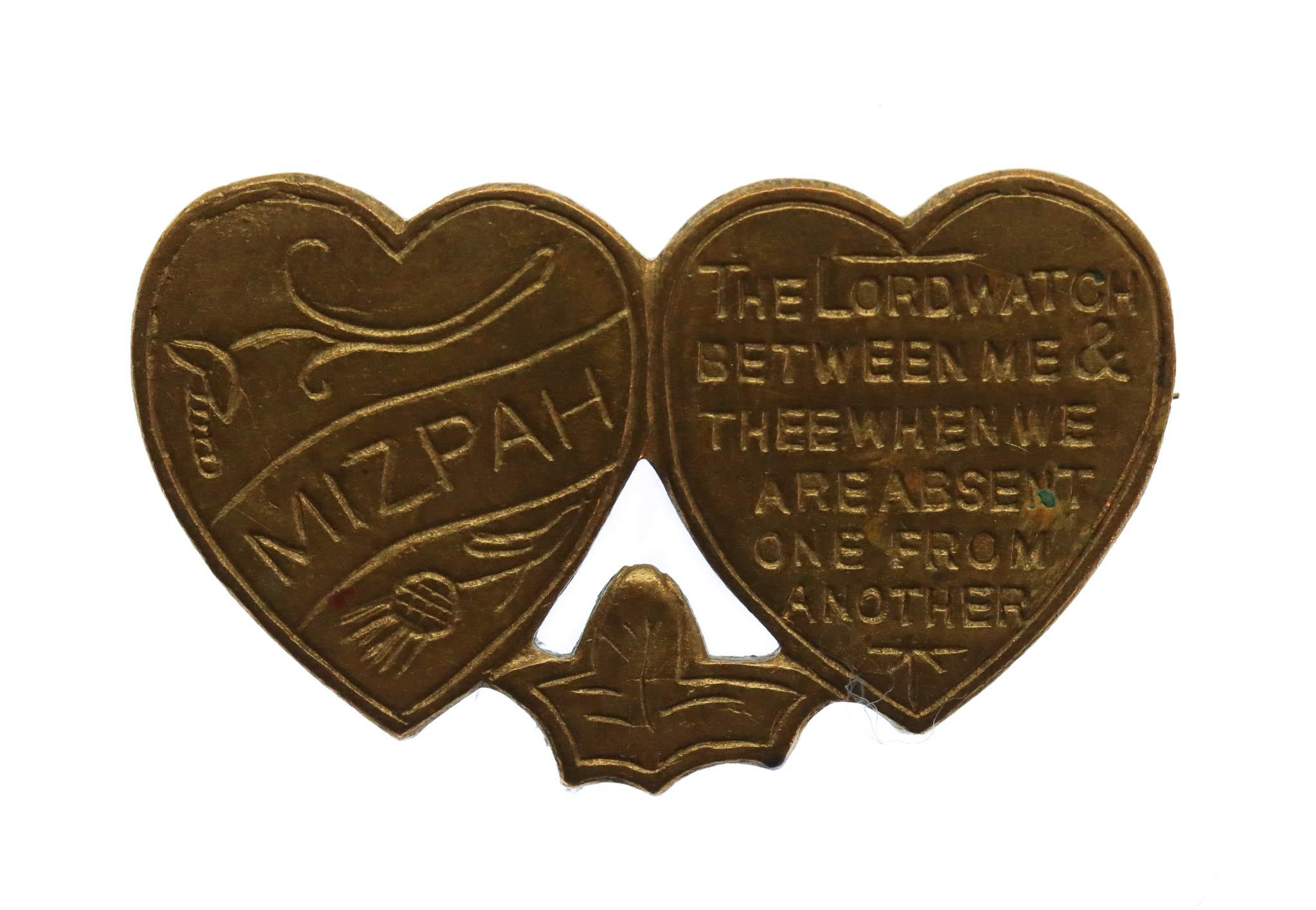 Mizpah Hearts Sweetheart Brooch