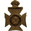 King's Royal Rifle Corps (K.R.R.C.) Enamelled Sweetheart Brooch - King's Crown