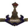 Yorkshire Regiment (Green Howards) Enamelled Sweetheart Brooch