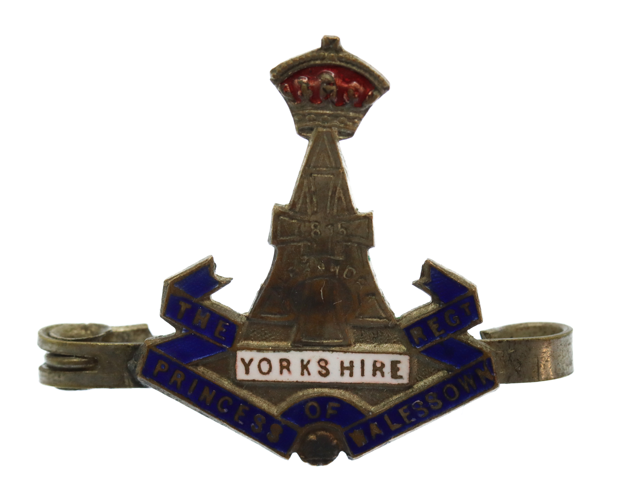 Yorkshire Regiment (Green Howards) Enamelled Sweetheart Brooch