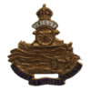 WW1 Royal Artillery Brass & Enamel Sweetheart Brooch - King's Crown