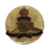 Royal Artillery Mother of Pearl Sweetheart Brooch - King's Crown