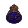 WW2 Home Guard (H.G.) Enamelled Lapel Badge - King's Crown