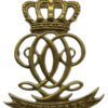 7th Queen's Hussars Cast Brass Pouch Badge