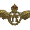 Royal Air Force (R.A.F.) Brass Sweetheart Brooch - King's Crown