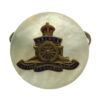 Royal Artillery Mother of Pearl Sweetheart Brooch - King's Crown