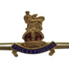 Royal Army Pay Corps (R.A.P.C.) Enamelled Sweetheart Brooch - King's Crown